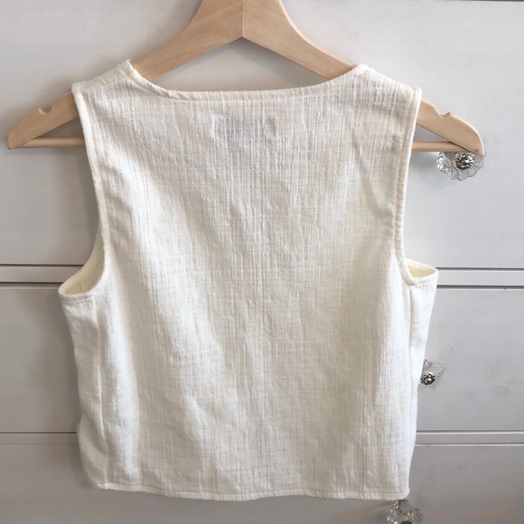 NWOT Madewell Wrap Tie Tank Top - Picture 3 of 4